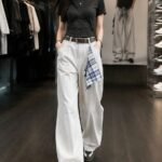 Japanese-style City Boy wide-leg casual pants 🤍 Unisex loose straight-leg trousers｜Clean Fit, versatile and minimalist style