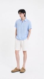 Unisex Minimal Polo Set 🤍 Relaxed Fit Polo Shirt & Casual Shorts | Clean Fit Summer Outfit - Image 6