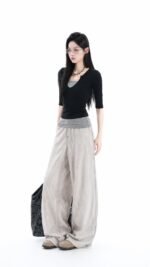 Unisex Washed Wide Leg Jeans 👖 Vintage Baggy Denim Pants | High Waist Korean Y2K Streetwea