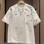 Cute Floral Embroidered T-Shirt 🌼 Soft Korean Style Summer Tee | Unisex Casual Streetwear Top - Image 6