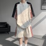 Unisex retro sports suit 🏀  Large T-shirt and shorts matching | Y2K street style summer two-piece set - Image 7