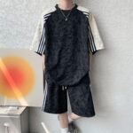 Unisex retro sports suit 🏀  Large T-shirt and shorts matching | Y2K street style summer two-piece set - Image 6