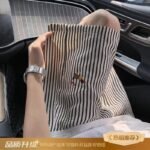 Unisex Vintage Striped Shorts 🤍 Relaxed Fit Summer Shorts | Casual Streetwear Couple Style - Image 7
