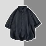 Unisex Striped Oversized Shirt 🤍 Korean Clean Fit Casual Shirt | Minimal Everyday Essential - Image 6