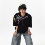 Unisex Cartoon Graffiti Oversized T-Shirt 🎨 Vintage Streetwear Tee | Y2K Casual Graphic Top - Image 6