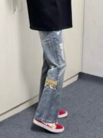 Unisex Vintage Wash Baggy Jeans 👖 Oversized Wide Leg Denim Pants | Y2K Casual Streetwear - Image 5