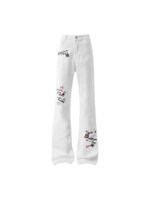 Unisex Graffiti Wide Leg Pants 🎨 Oversized Streetwear Trousers | Y2K Casual Baggy Pants - Image 7