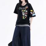 Unisex Cartoon Graphic Oversized T-Shirt 🎮 Vintage Streetwear Tee | Loose Fit Casual Summer Top