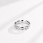 Minimal Glitter Couple Ring for Men and Women
