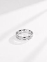 Minimal Glitter Couple Ring for Men and Women