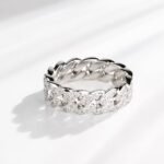 Hip Hop Crystal Chunky Chain Ring for Men and Women