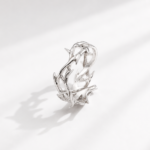 Silver Thorn Vine Ring Unisex Punk Jewelry