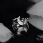 Silver Lava Moon Ring Unisex Y2K Jewelry - Image 4