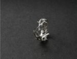 Silver Thorn Vine Ring Unisex Punk Jewelry - Image 3