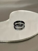 Minimal Glitter Couple Ring for Men and Women - Image 4