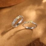 Silver Gold Branch Leaf Ring Unisex Nature Jewelry - Image 5